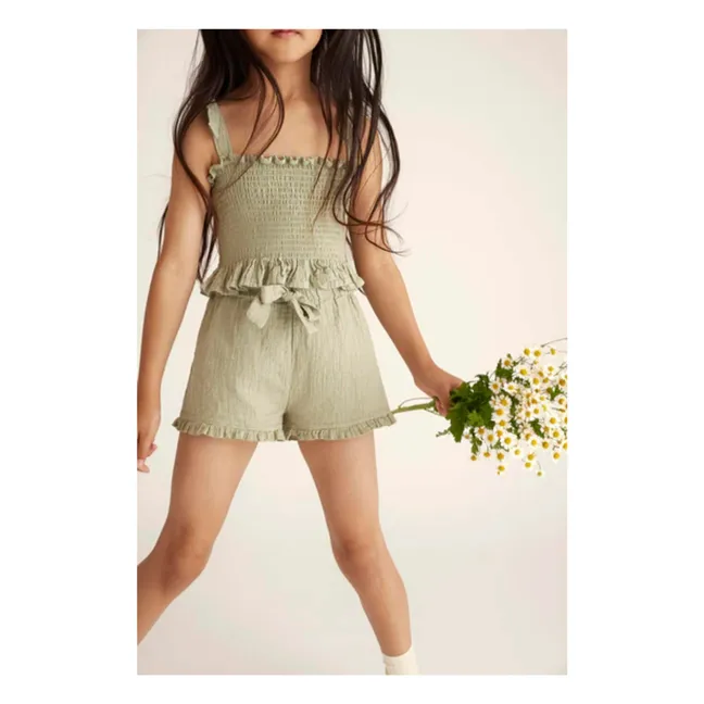 Short Zoé Gaze De Coton | Vert