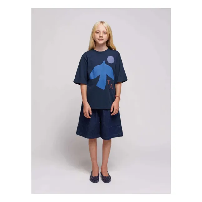 T-Shirt N°1 Oiseau | Bleu marine