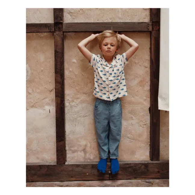 Pantalon Chambray | Bleu
