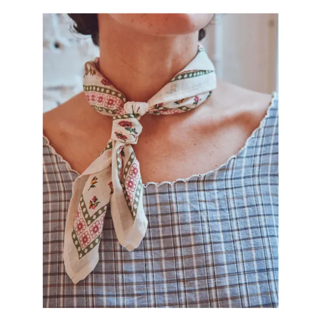 Bufanda Floresco | Crema