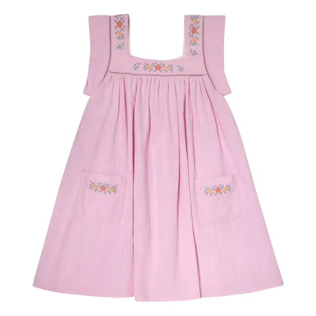 Robe Broderie | 	Lilas