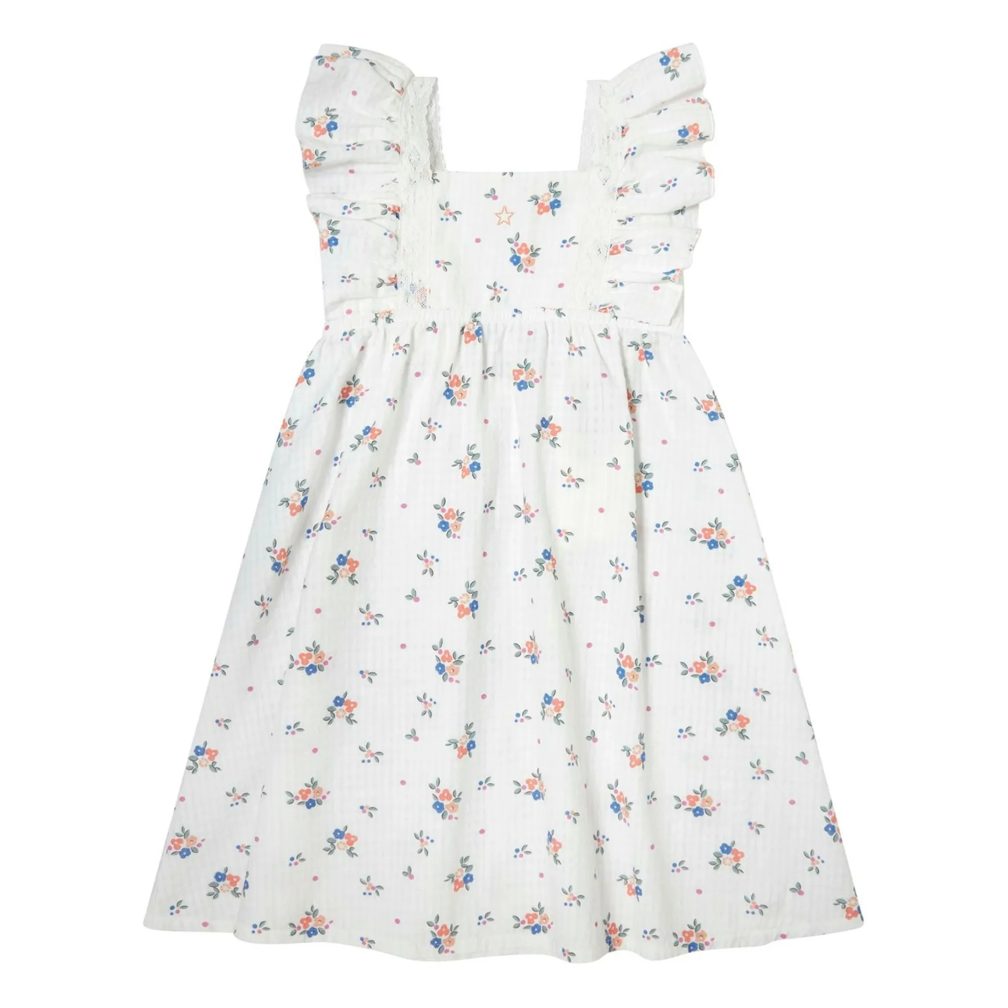 Tocoto Vintage White Flower Dress