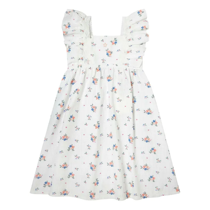 Vestido de flores | Blanco- Imagen del producto n°0