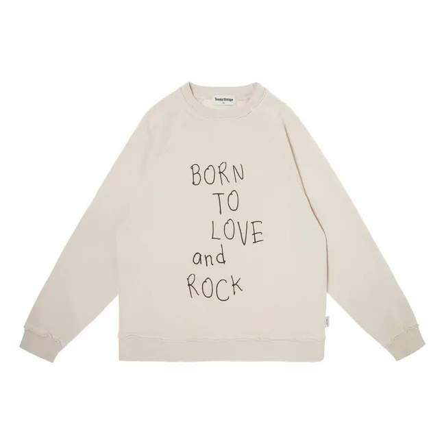 Sudadera Born To Love | Beige