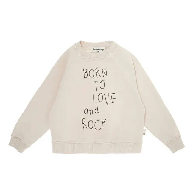Sudadera Born To Love | Beige
