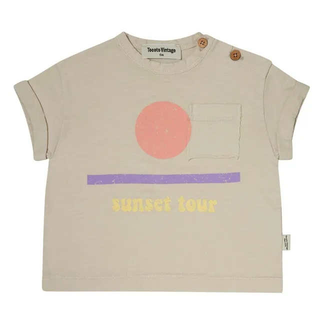 Sunset Tour T-shirt | Natural