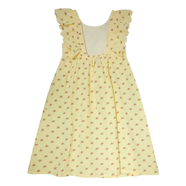 Fleurs Volants dress | Yellow