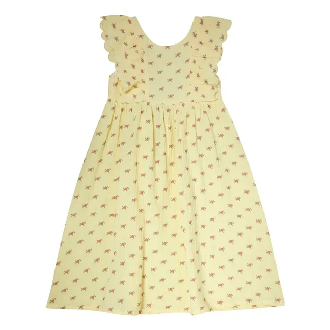 Fleurs Volants dress | Yellow