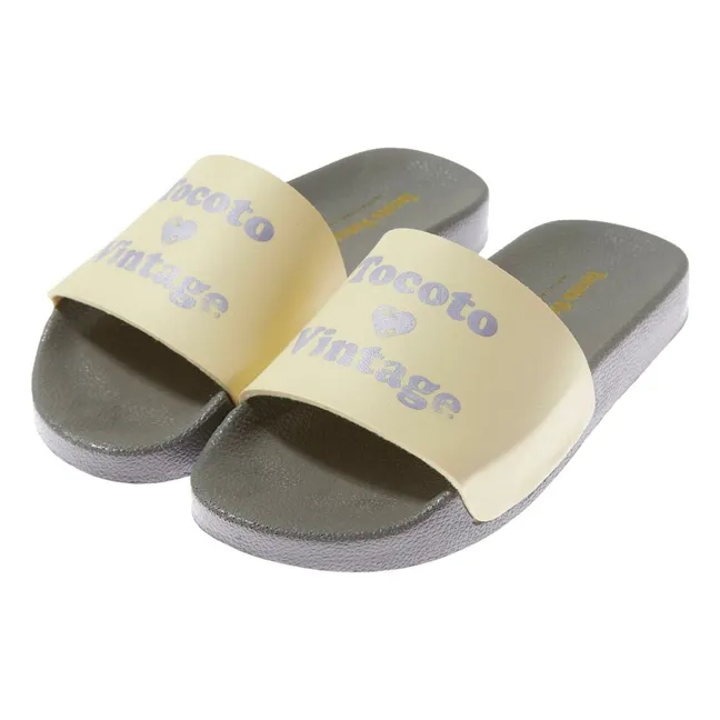 Sandales de plage Colorées | Jaune