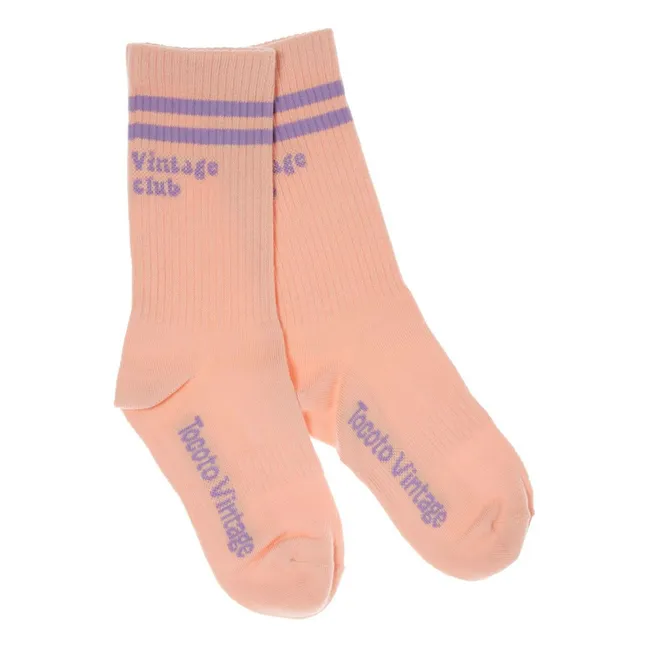 Fun Club Socken | Korallenfarben