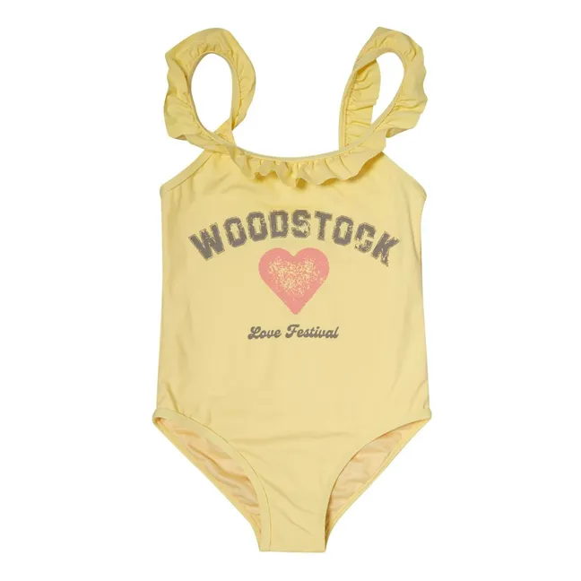 Badeanzug Woodstock | Gelb
