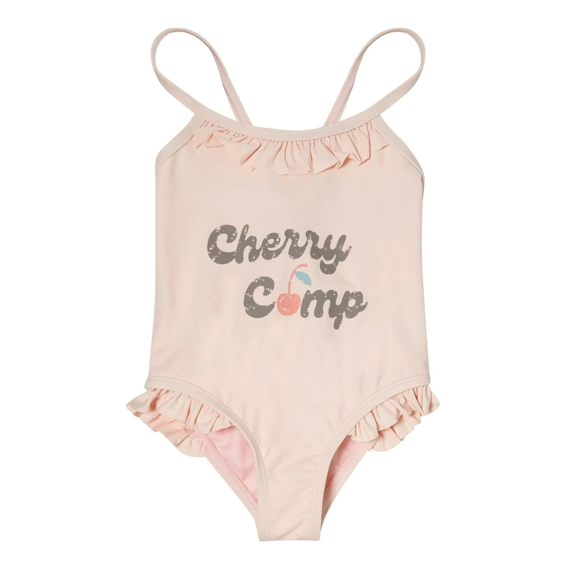 Tocoto Vintage Pale Pink Cherry Swimsuit