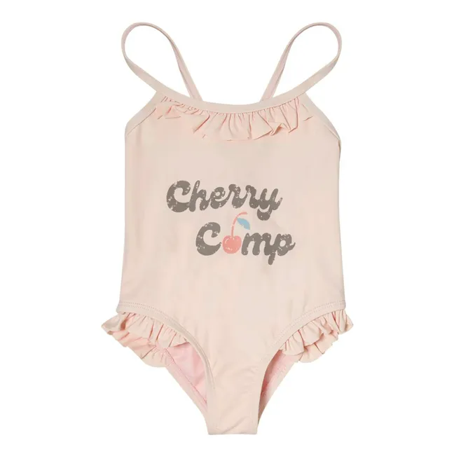 Maillot de bain Cerises | Rose pâle