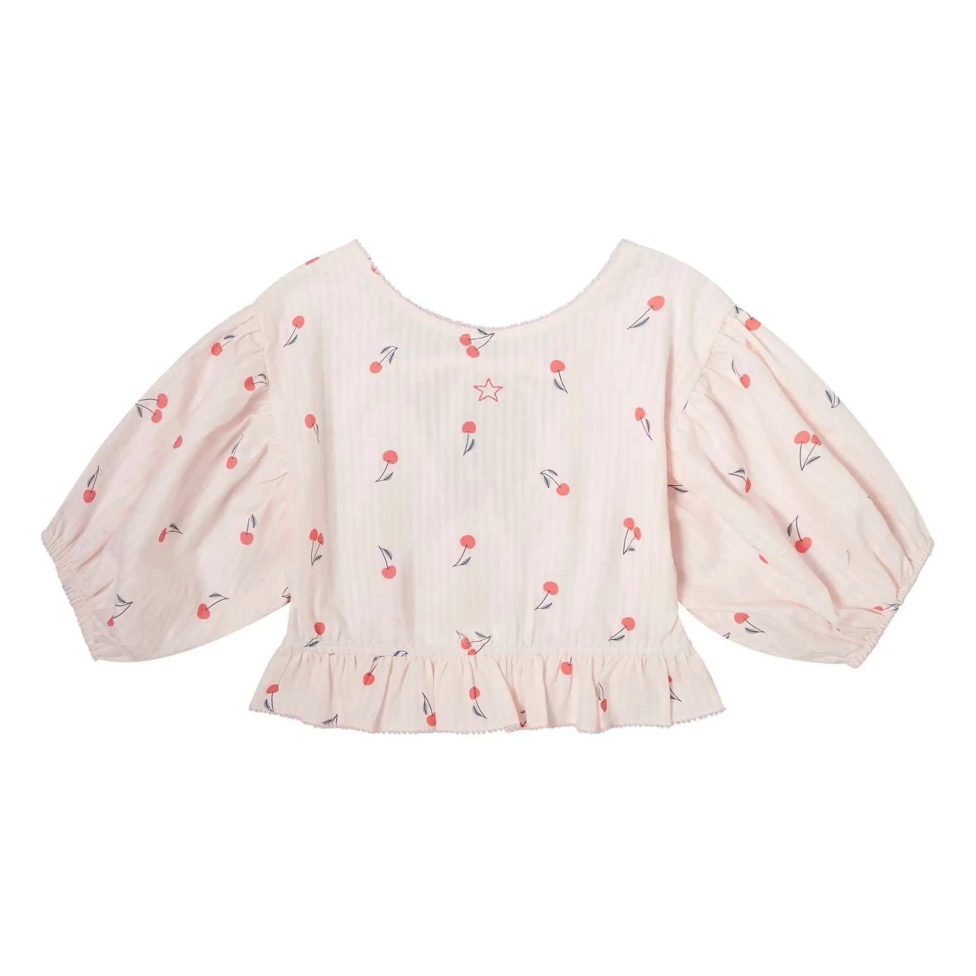 Tocoto Vintage Pale Pink 3/4 Sleeve Blouse Cerises