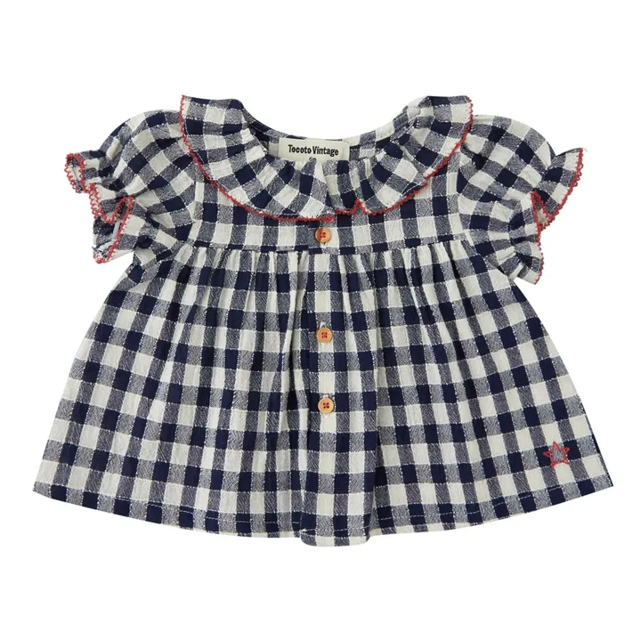 Blouse Vicky | Bleu marine- Image produit n°0