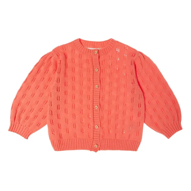 Cardigan in maglia a fiori | Amarena