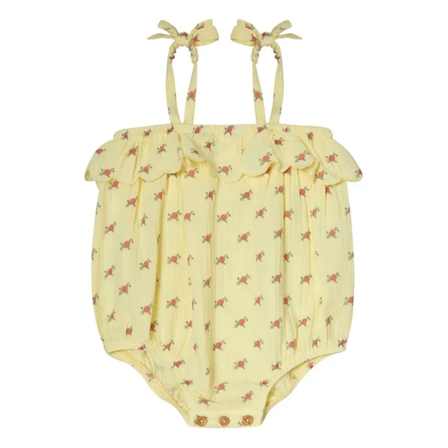 Barboteuse Fleurs | Jaune