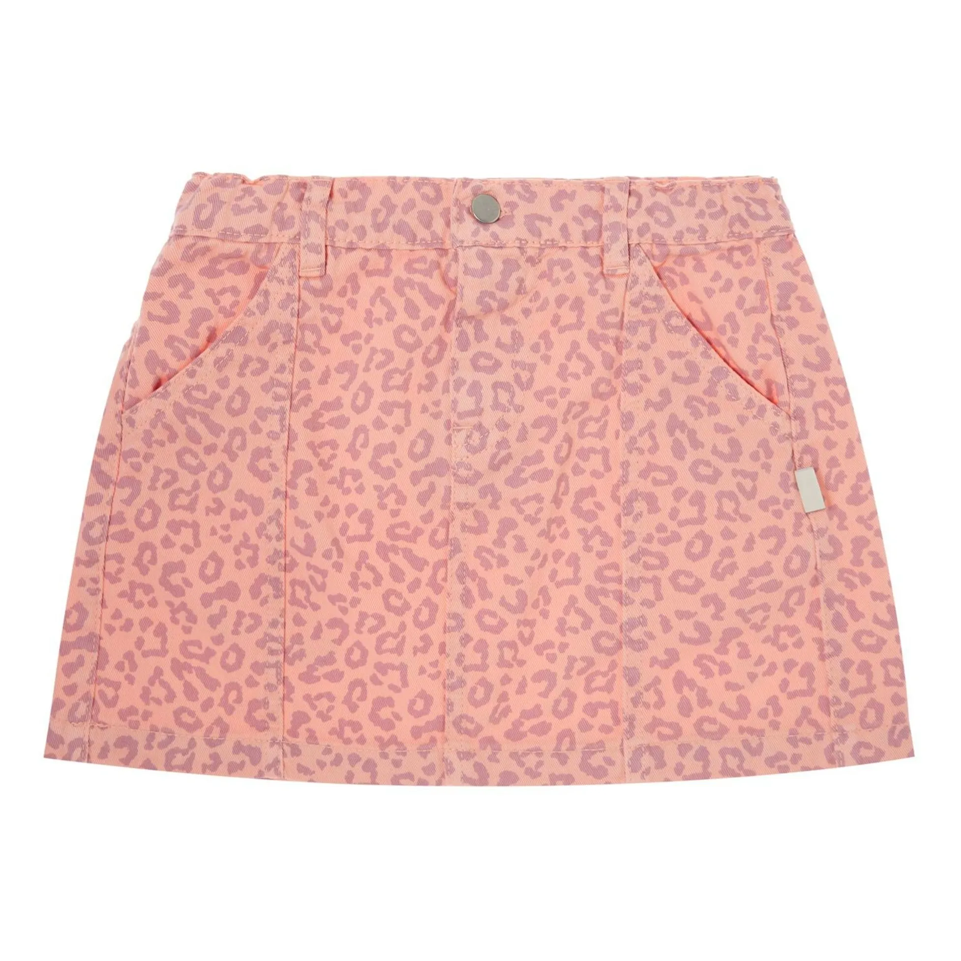 Tocoto Vintage Coral Leopard Skirt