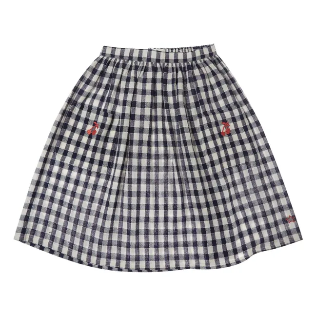 Falda midi guinga | Azul Marino