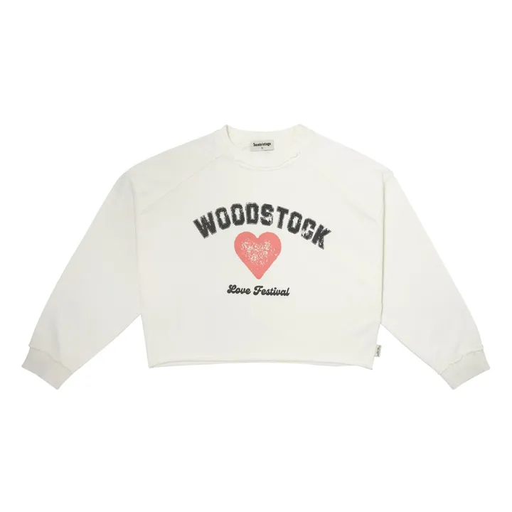 Sudadera corazón Woodstock | Blanco- Imagen del producto n°0