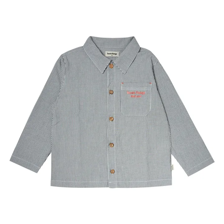 Striped shirts | Navy blue- Product image n°0