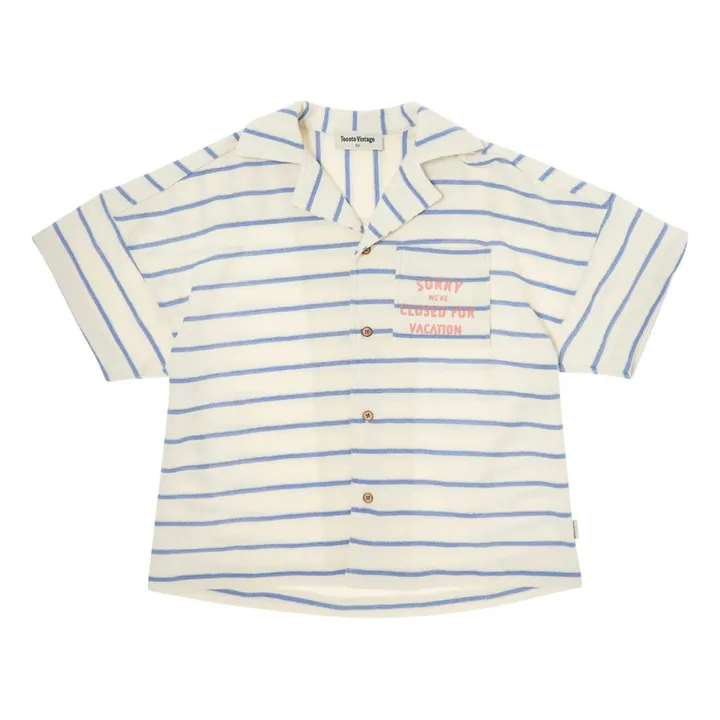 Chemise Rayures Eponge | Ecru- Image produit n°0