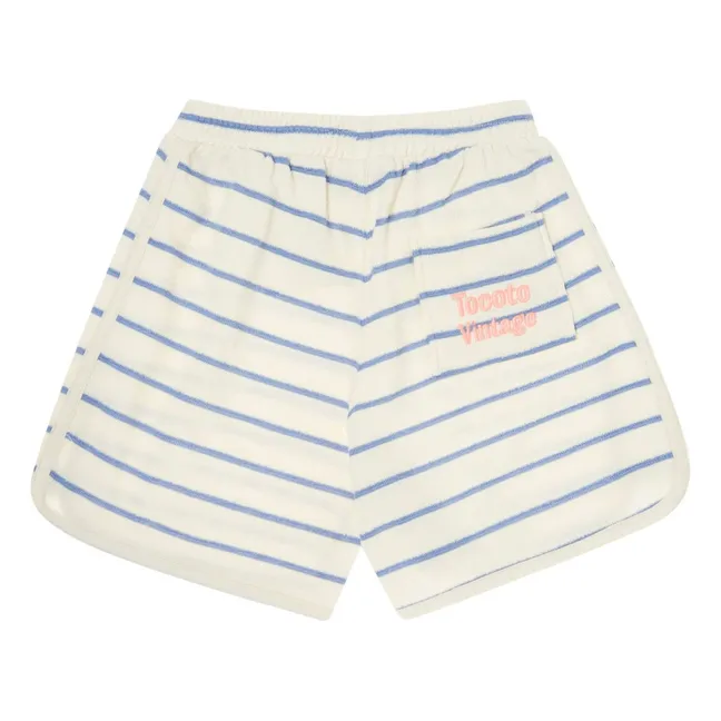 Terry Stripe Short | Ecru