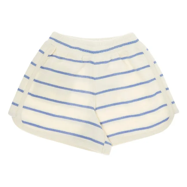 Terry Stripe Short | Ecru