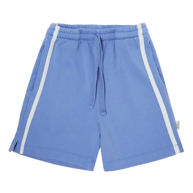 Short Bande Contrastée | Bleu
