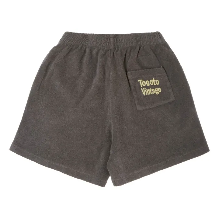 Pantaloncini in spugna | Grigio scuro- Immagine del prodotto n°3