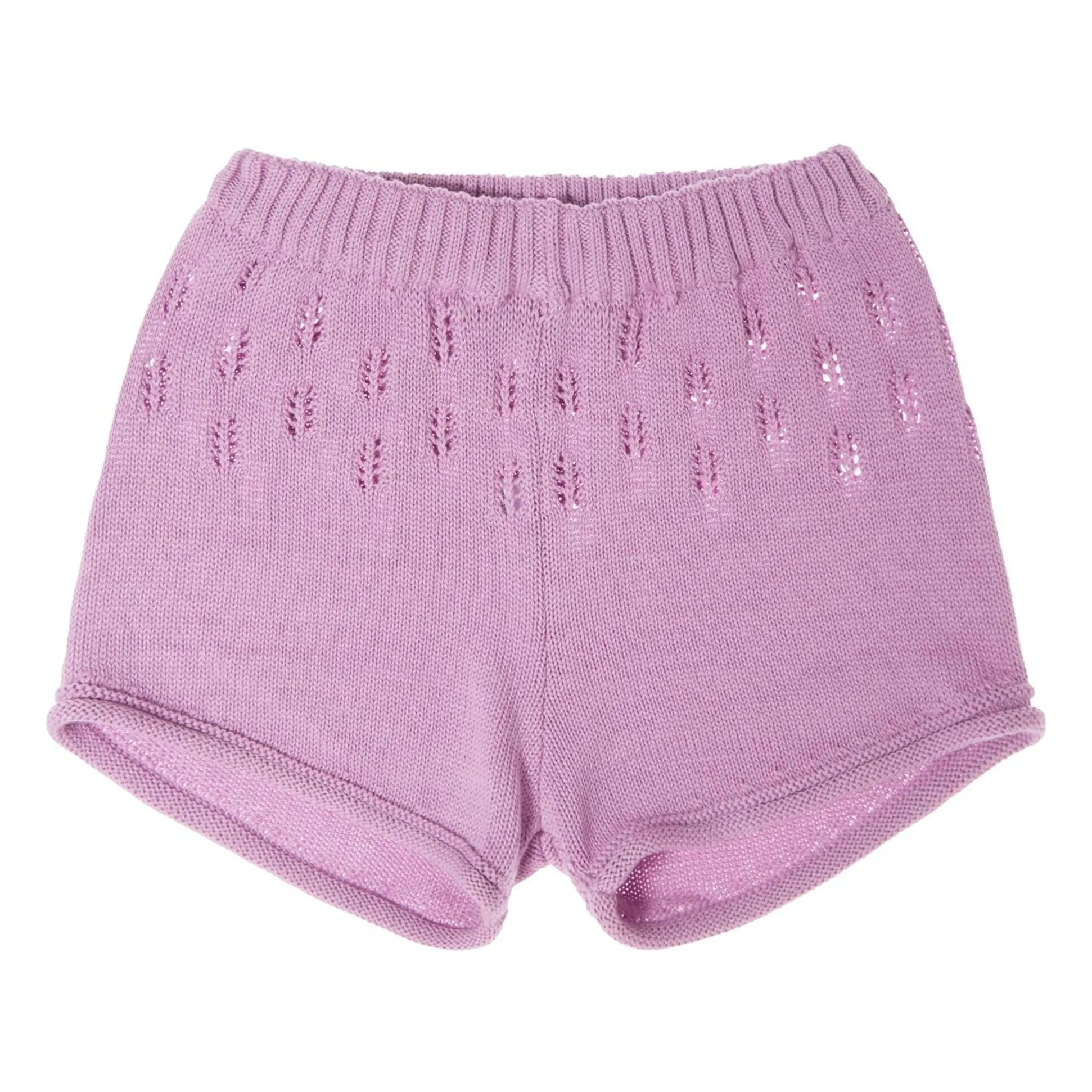 Short Ajouré Maille | 	Lilas- Image produit n°0