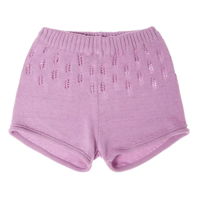 Openwork Mesh Short | Lilac
