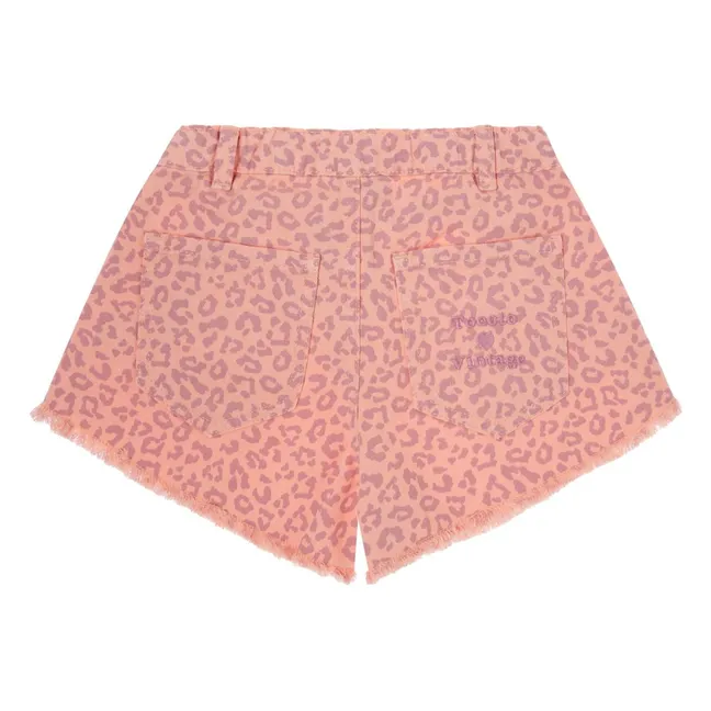 Short Léopard | Corail