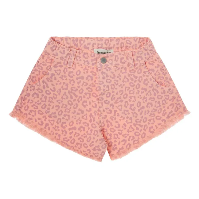 Short Léopard | Corail