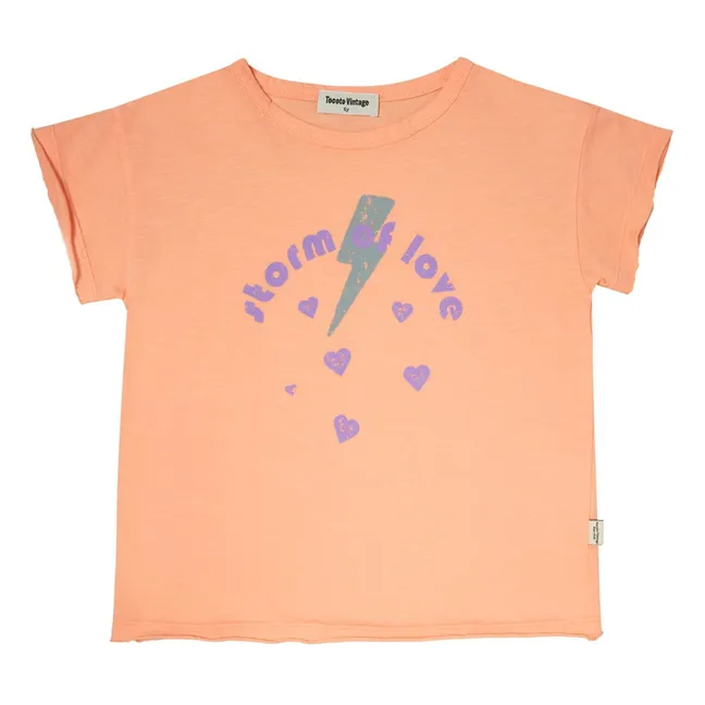 T-Shirt Storm Of Love | Korallenfarben