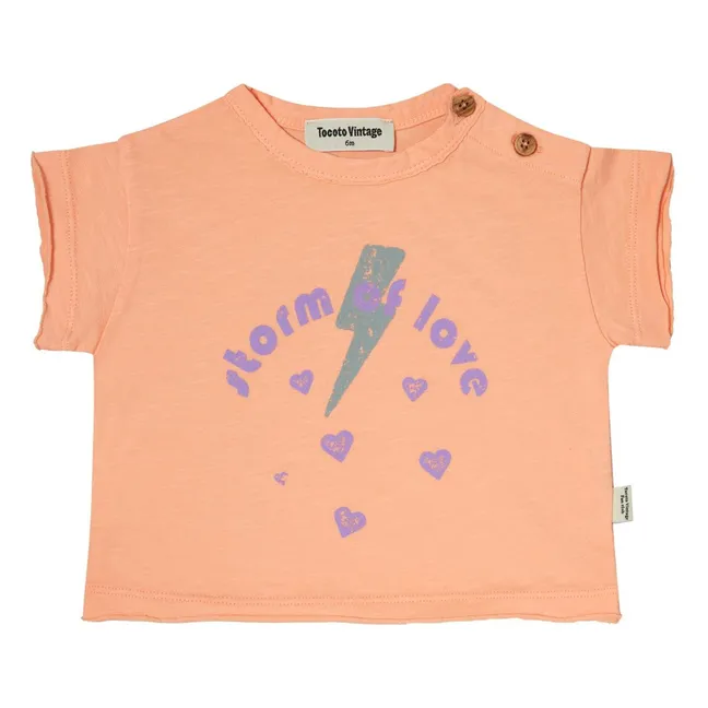 T-Shirt Storm Of Love | Korallenfarben