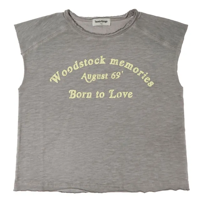 Maglietta Woodstock | Grigio scuro