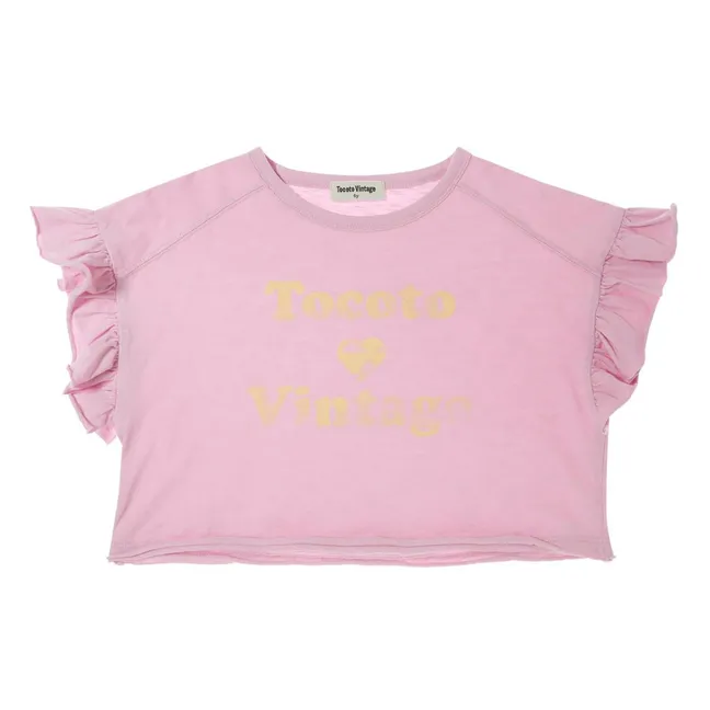 Camiseta de tirantes con volantes | Lila