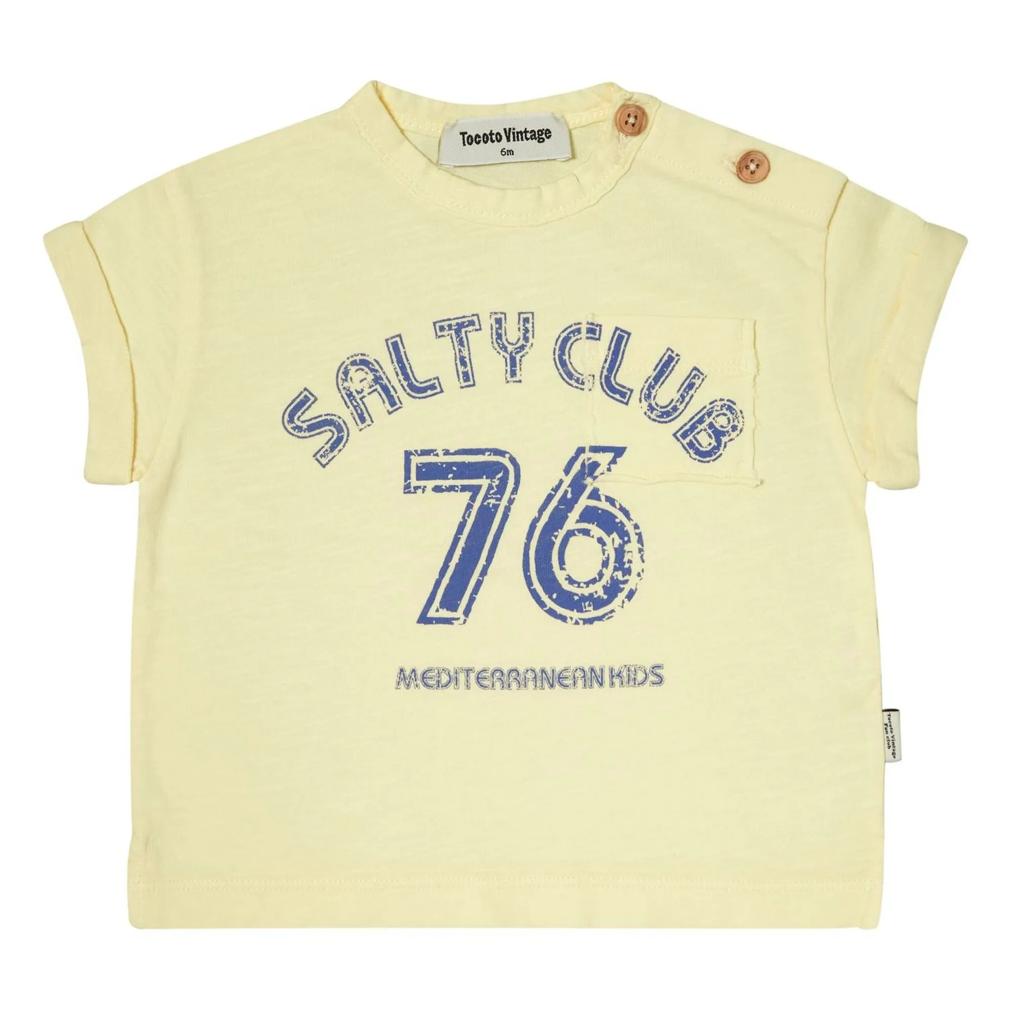 Tocoto Vintage Yellow Salty Club T-Shirt