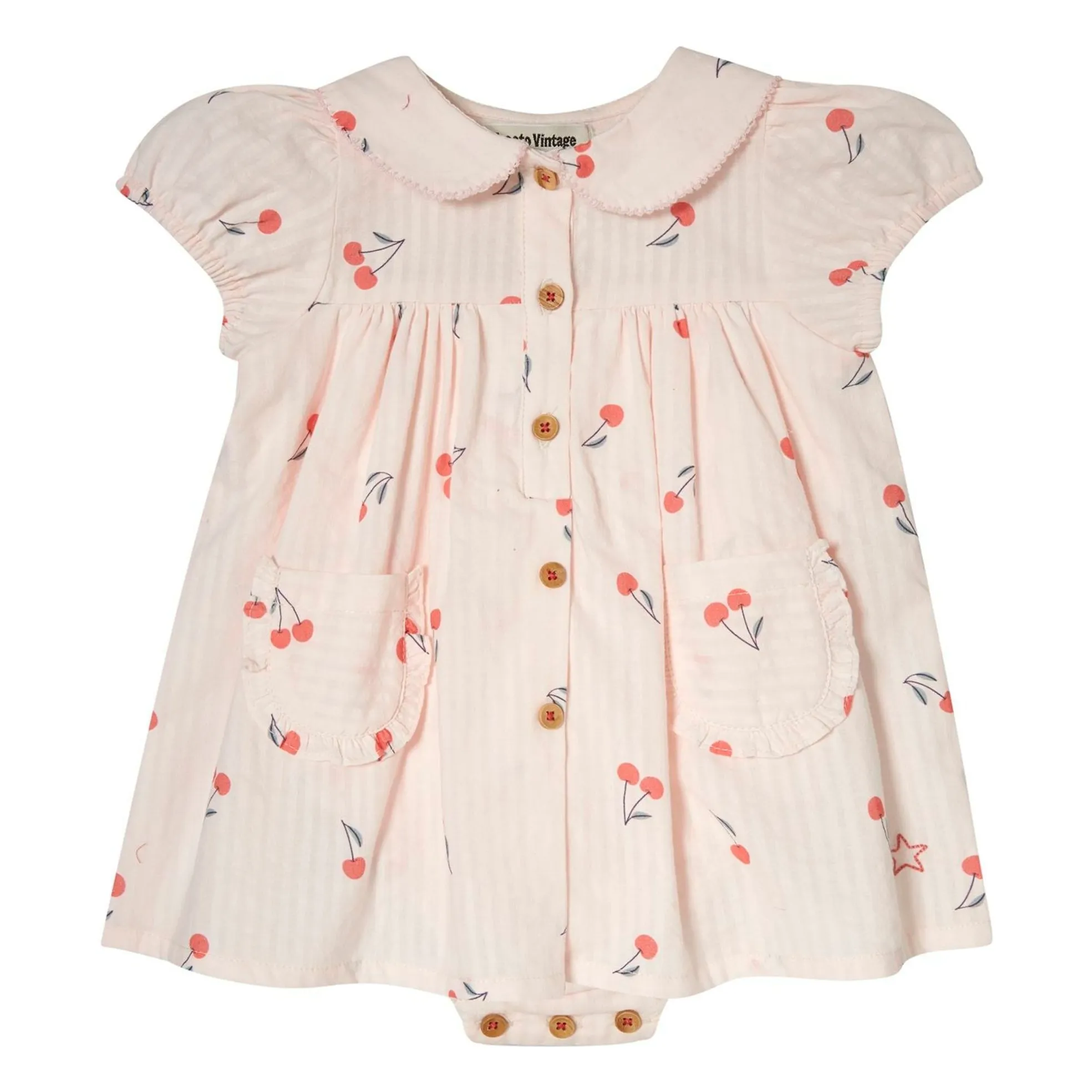 Tocoto Vintage Pink Dress Body Cerises