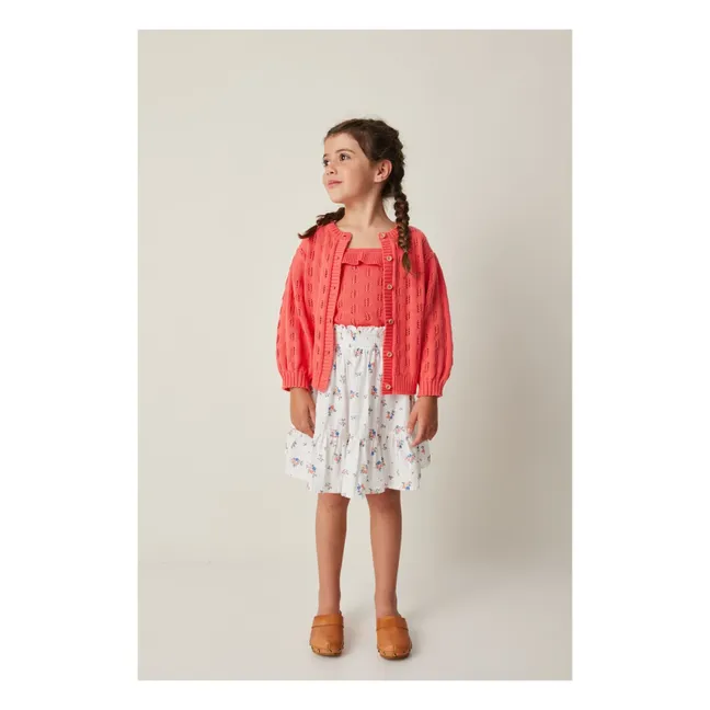 Cardigan in maglia a fiori | Amarena