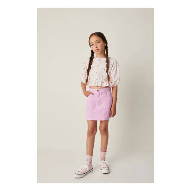 Camicetta con maniche a 3/4 Cherry | Rosa Pallido