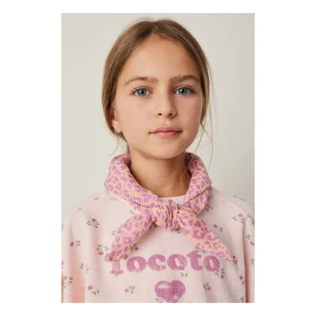 Leopard scarf | Coral