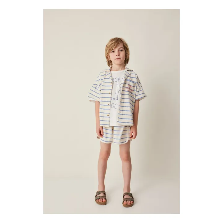 Chemise Rayures Eponge | Ecru- Image produit n°1