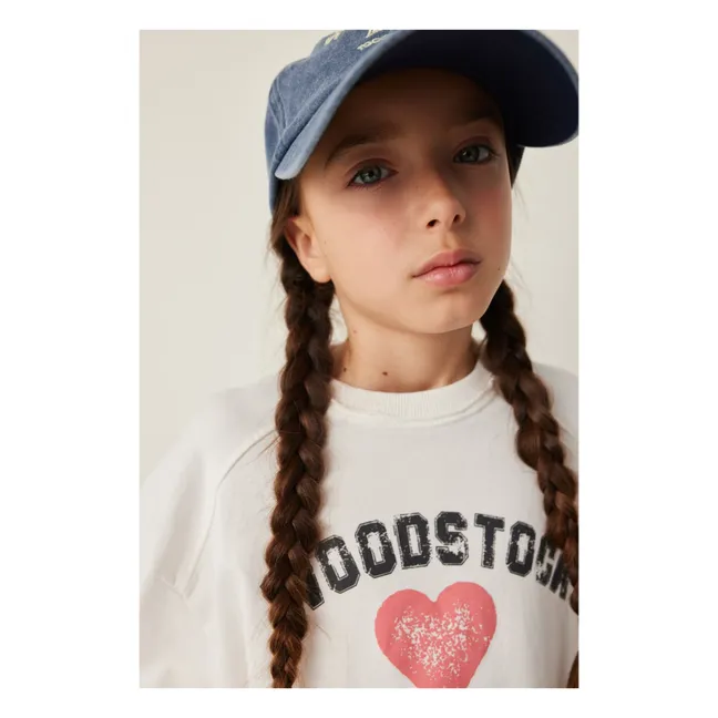 Felpa con cuore Woodstock | Bianco
