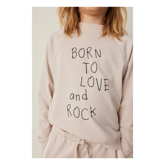 Sudadera Born To Love | Beige