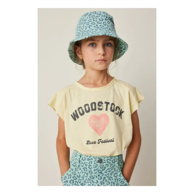 Maglietta senza maniche Woodstock | Giallo