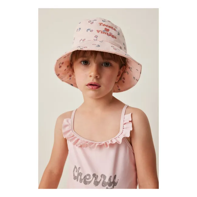 Maillot de bain Cerises | Rose pâle