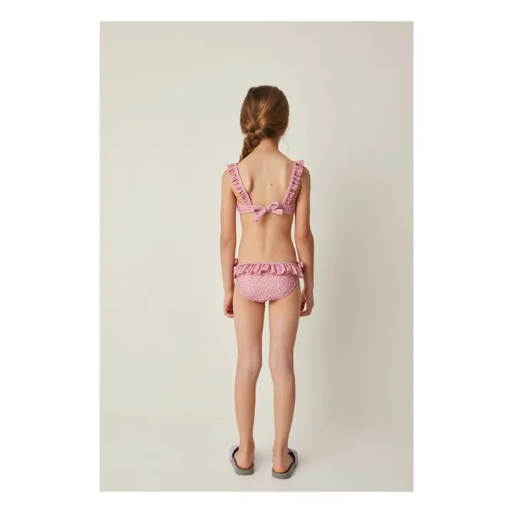 Maillot de bain Volants Léopard | Corail- Image produit n°3