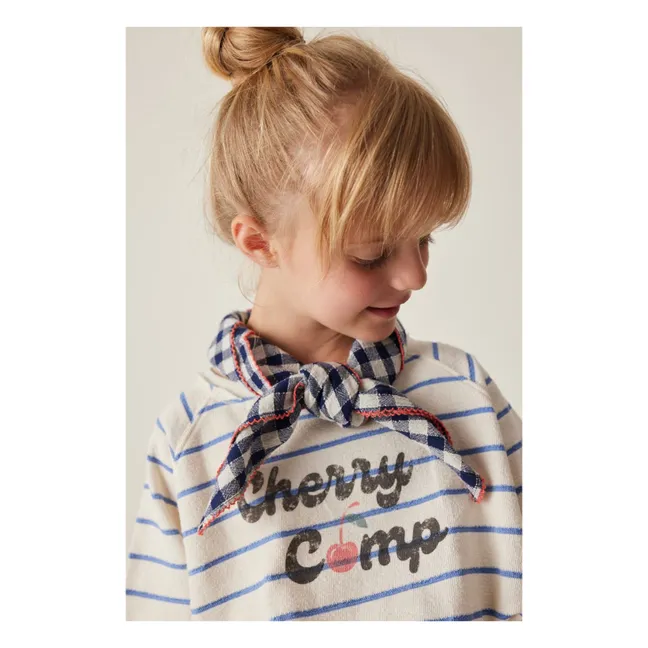 Robe Rayures Eponge | Ecru